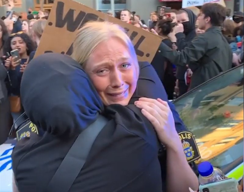 Polisen blev berörd efter händelsen Polisen blev berörd efter händelsen
